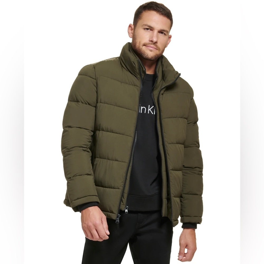 Calvin Klein Olive Puffer Jacket